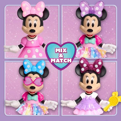 Minnie Mouse Deluxe Pampered Doll Pet Animal Figure: No Articulation Plastic Action Figures Set