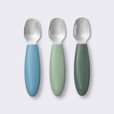 Stainless Steel Spoons - 3pk - Blue/Green - Cloud Island