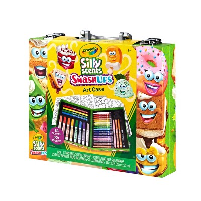 Crayola Mini Inspiration Art Case Silly Scents Smash Ups: Scented Crayons & Markers, Kids' School Supplies, Creative Kit