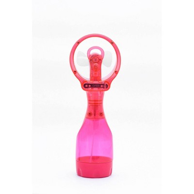 O2COOL Deluxe Handheld Misting Fan Colors May Vary: Portable Personal Spray Fan, Battery Operated, Smooth Plastic Finish