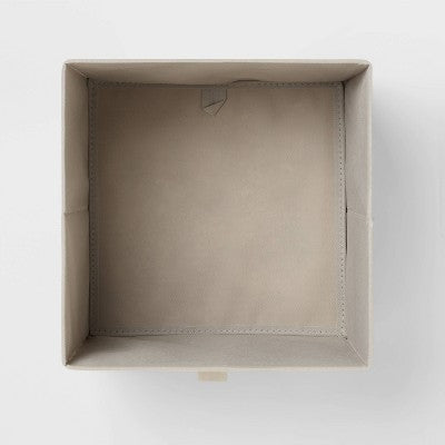 11" Fabric Bin Gray Pattern - Brightroom