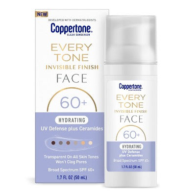 Coppertone Hydrating Every Tone Face - SPF 60+ - 1.7 fl oz