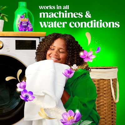 Gain Moonlight Breeze Plus Liquid Laundry Detergents 45 Loads - 60oz: Spill-Resistant Lid, Deep Cleaning, Cold Water Detergent