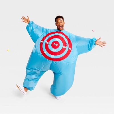 Adult Target Board Halloween Costume Inflatable Jumpsuit - Hyde and EEK! Boutique Blue One Size Fits Most
