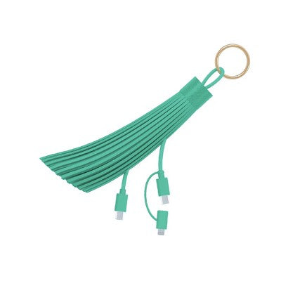GEMS 2-in-1 Tassel Keychain Cable - Green