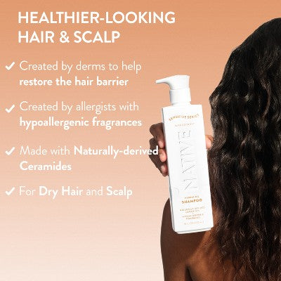 Native Shampoo for Dry Hair, Sensitive Series Bare Coconut - 18oz