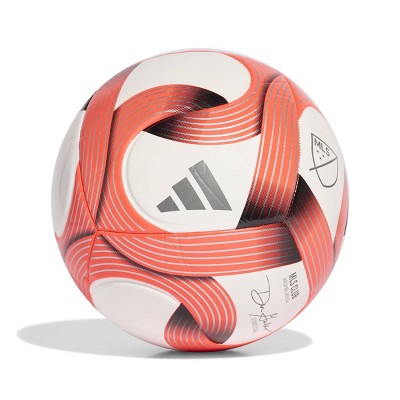 Adidas MLS Club Soccer Ball Size 5 - White/Red