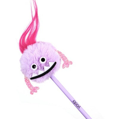 Yoobi Novelty Pom Pom Pen Lilac Monster