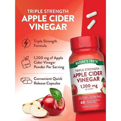 Nature's Truth Apple Cider Vinegar Capsule 1200mg | 60 Count