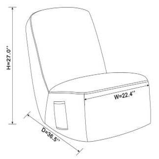 Rocking Floor Dorm Lounge Chair Navy Corduroy - Room Essentials (LOCAL PICKUP ONLY)