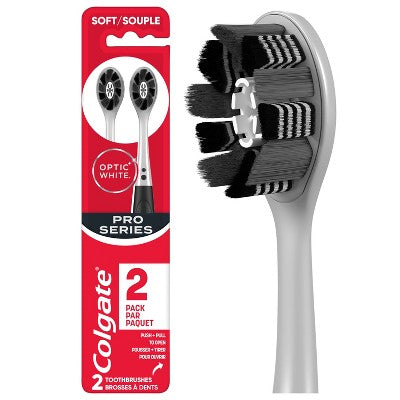 Colgate Optic White Pro Series Manual Toothbrush - 2ct