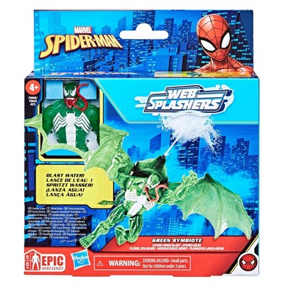 Marvel Spider-Man Epic Hero Web Splashers Green Symbiote Hydro Wing Blast