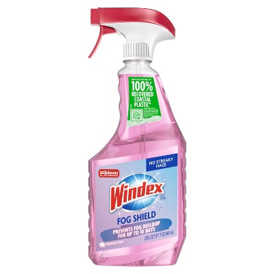 Windex Fog Shield - Anti Fog Spray and Glass Cleaner - 23 fl oz: Ammonia-Free, Liquid Form, Windows and Mirrors, Lily of the Valley Scent