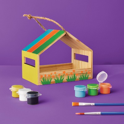 Wooden Bird Feeder Painting Craft Kit - Mondo Llama
