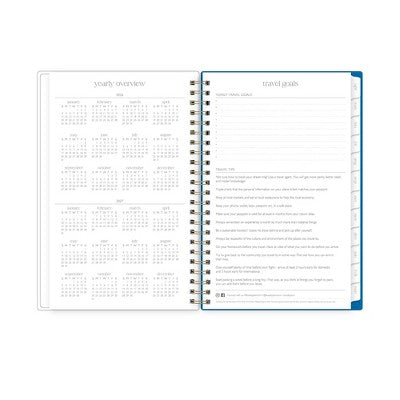 Rhi James for Blue Sky Weekly/Monthly Planner 15 Month Wirebound 5"x8" Clear Multi Cover - Atrani Lemons