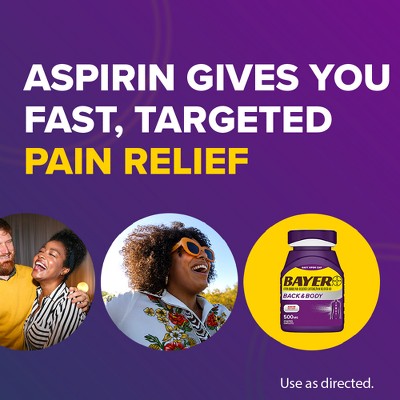Bayer NSAID Aspirin Extra Strength Back & Body 500Mg Tablets - 200ct