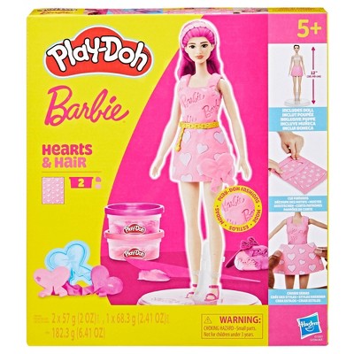 Play-Doh Barbie Hearts and Hair Designer Doll Set