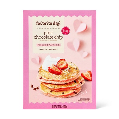 Valentine's Pink Chocolate Chip Pancake Mix - 12oz - Favorite Day