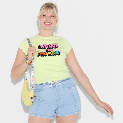Pride Adult Crescent Sling 'Out Loud & Proud' Crossbody Bag - Yellow