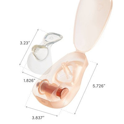 Munchkin Flow Nipple Shield + With See-Thru Channel to Watch Milk Flow 24mm