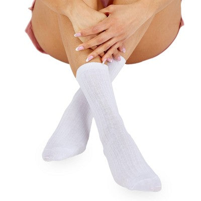 Women's Fruit of the Loom Cotton Comfort 3pk Crew Socks - White 4-10: Midweight, Cotton Blend, Machine Washable