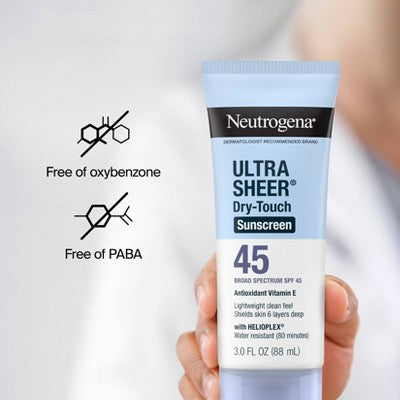 Neutrogena Ultra Sheer Dry-Touch Sunscreen Broad Spectrum SPF 45  oz /2ct