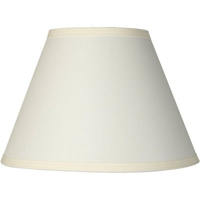 Springcrest Empire Lamp Shade Ivory White Small 6" Top x 12" Bottom x 8.5" High Clip-On Fitting