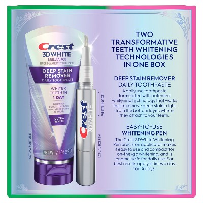 Crest Wicked Deep Stain Remover Toothpaste and 3D Whitening Pen EXP 4/27
