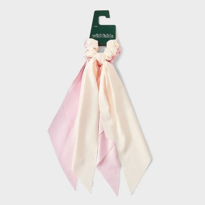 Long Tail Hair Twister Set 2pc - Wild Fable Pink/Cream