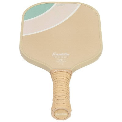 Franklin Sports 2 Player Poly Paddle with Ball Set - Green/Tan: Fiberglass Pickleball Racquets