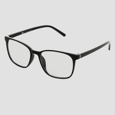 Men's Plastic Square Blue Light Filtering Glasses - Original Use Black