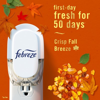 Febreze Luxe Plug Dual Refill Air Freshener - Crisp Fall Breeze - 1.75 fl oz/2ct