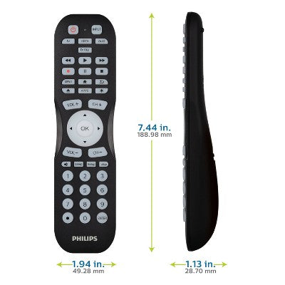Philips 4-Device Bluetooth Universal Remote Control - Black