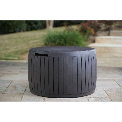 Keter 37gal Circa Wood Deck Box Brown (LOCAL PICKUP ONLY)