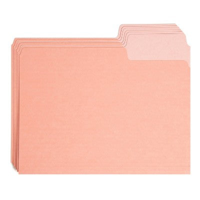 U Brands 24ct Super TabFile Folders - Two Toned