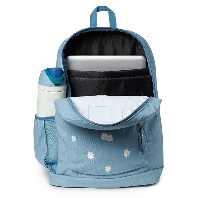 JanSport Cross Town Plus Remix 17" Fits 15" Laptop Backpack - Light Blue Denim