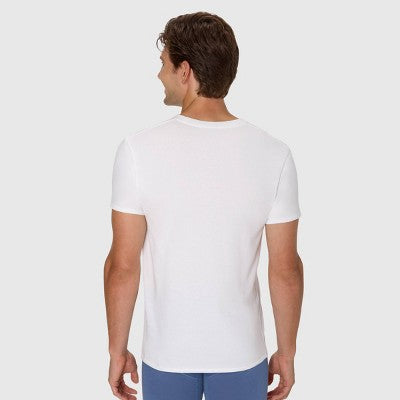 Hanes Men's Cotton Stretch Crewneck Shirt - White S