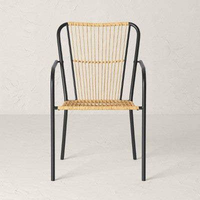 2pc Nolina Outdoor Patio Chairs, Arm Chairs, Accent Chairs Black - Opalhouse designed with Jungalow (LOCAL PICKUP ONLY)