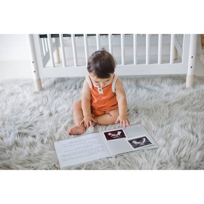 Pearhead Linen Babybook: Holds 80 Photos, 3 x 3 Inch Images, 64 Pages