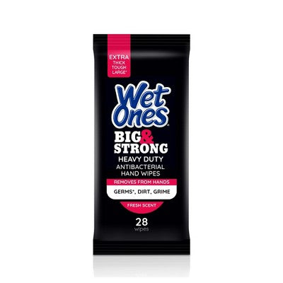 Wet Ones Big & Strong Hand Wipes - 28ct: Hypoallergenic, Scented, Trial Size