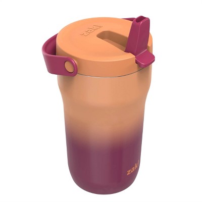 Zak Designs 14 fl oz Stainless Steel Insulated Tumbler - Pink/Orange Ombre