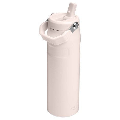Stanley 24oz IceFlow Aerolight Flip Straw Water Bottle 2.0 - Rose Quartz: Stainless Steel, Single Piece, 10.04" Height