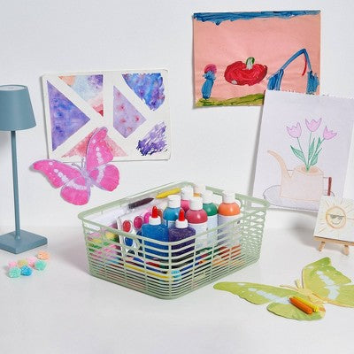 Aria Jelly Decorative Basket Medium Green - Brightroom