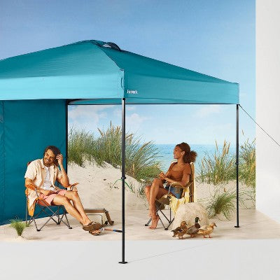 10x10 Steel Weekender Canopy with Wind Vent and Shade Wall - Embark (LOCAL PICKUP ONLY)