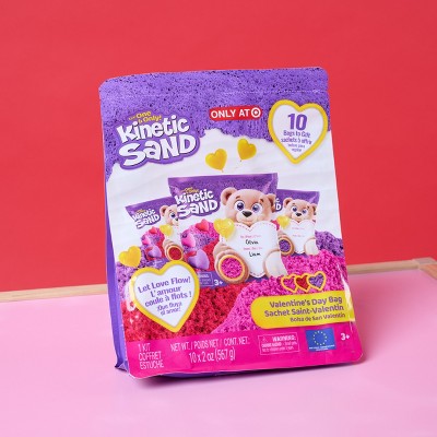 Kinetic Sand Valentine's Day Bag with 10 Pouches