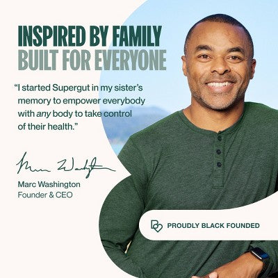 Supergut Prebiotic Shakes for GLP-1 Craving Control & Digestive Health - Chocolate - 16.6oz