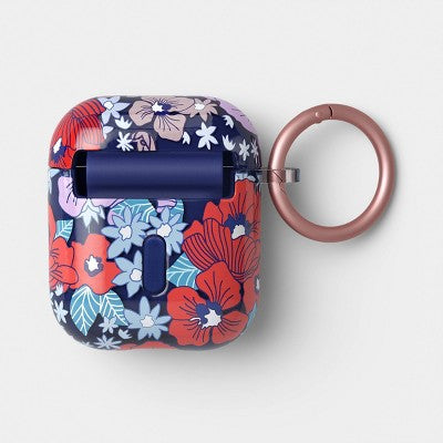 AirPods (1/2 generation) Case with Clip - heyday Poppy Flowers