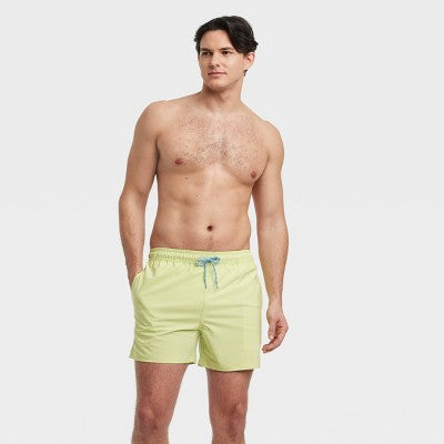 Men's 5" Swim Trunks - Goodfellow & Co Neon Green M