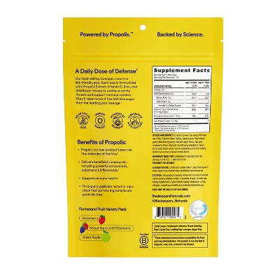 Beekeeper's Naturals Propolis Throat Soothing Pops - 15ct: Drug-Free, Artificial Flavor-Free, Honey Based Lollipops