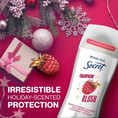 Secret Invisible Solid Limited Edition Antiperspirant and Deodorant - Champagne Blush - 2.6oz